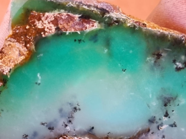 Polished Chrysoprase slab CH431