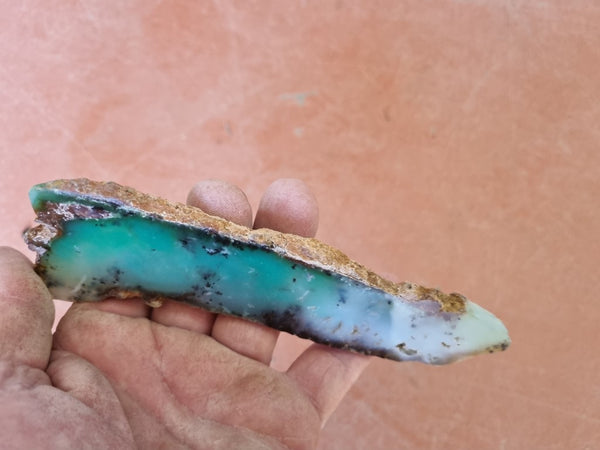 Polished Chrysoprase slab CH431