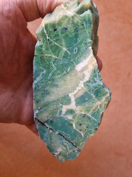 Polished Green Opal rock GREEN85