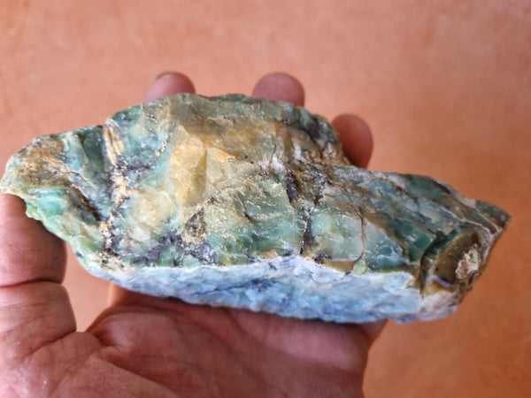 Polished Green Opal rock GREEN85