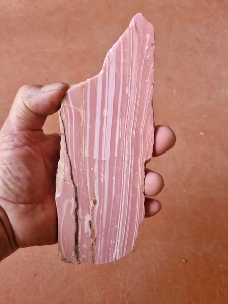 Polished Pink Opal  slab POP170