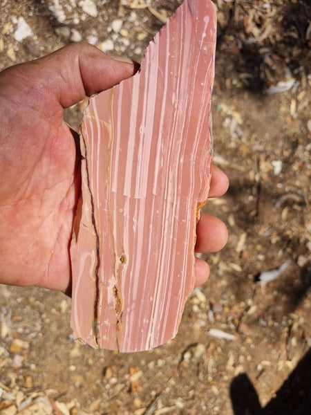 Polished Pink Opal  slab POP170