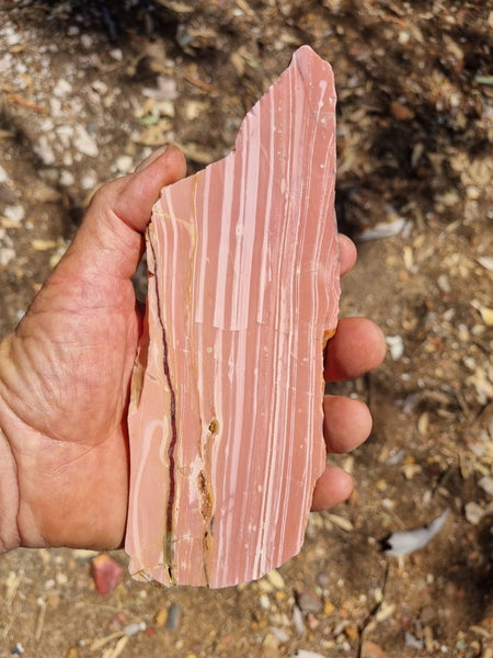 Polished Pink Opal  slab POP170