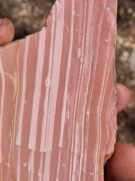 Polished Pink Opal  slab POP170