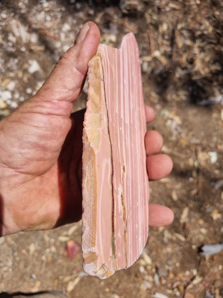 Polished Pink Opal  slab POP170