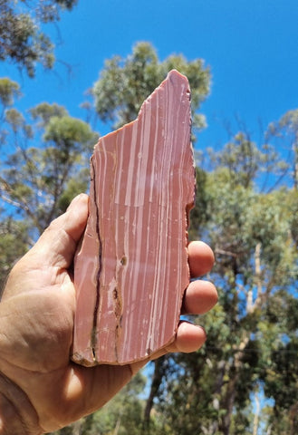 Polished Pink Opal  slab POP170