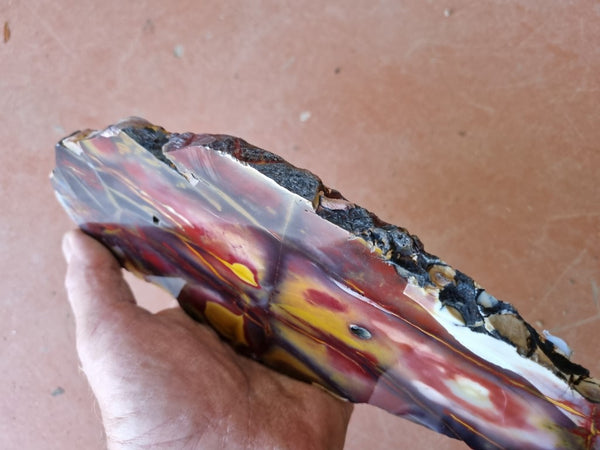 Polished Mookaite slab MK376