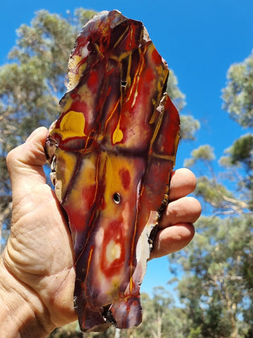 Polished Mookaite slab MK376