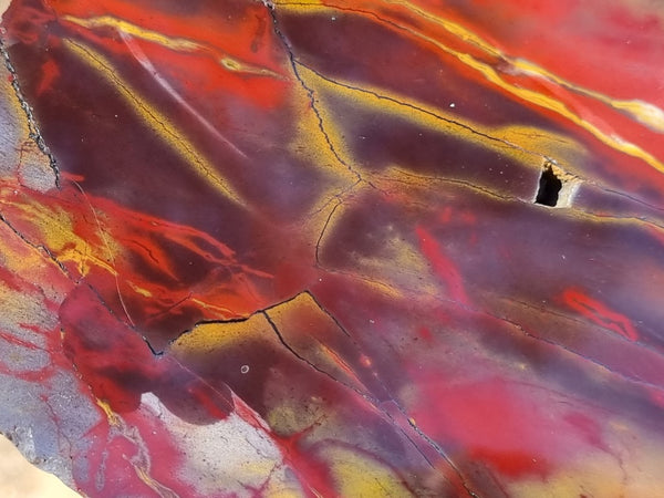 Polished Mookaite slab MK376