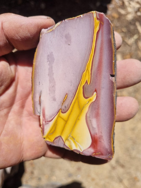 Polished Mookaite slab MK378