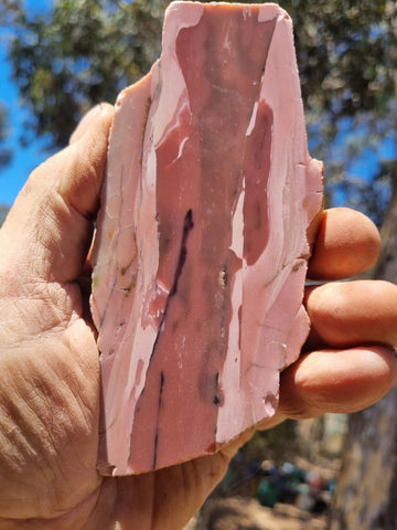 Polished Pink Opal  slab POP171