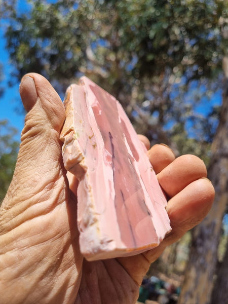 Polished Pink Opal  slab POP171