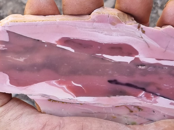 Polished Pink Opal  slab POP171