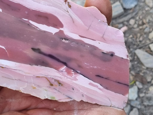 Polished Pink Opal  slab POP171