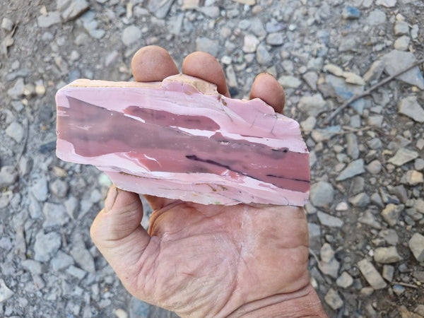 Polished Pink Opal  slab POP171