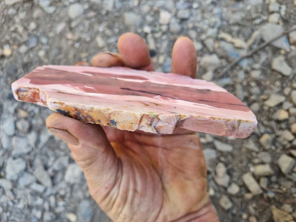 Polished Pink Opal  slab POP171