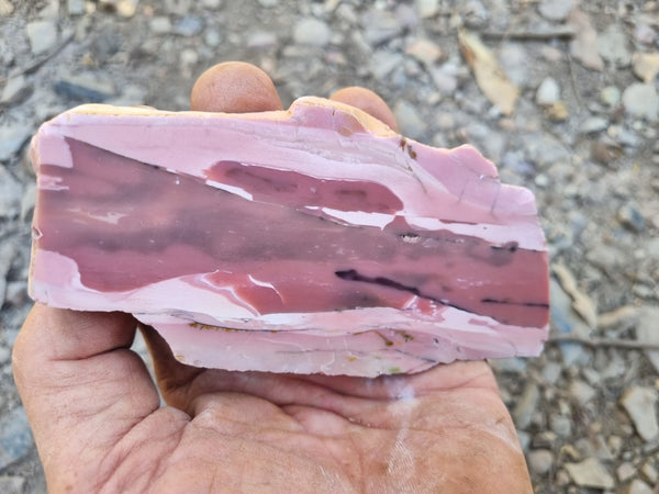 Polished Pink Opal  slab POP171