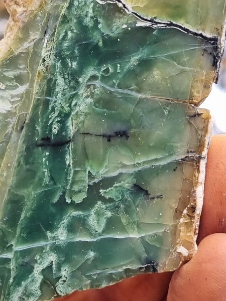 Polished Green Opal slab GRN86