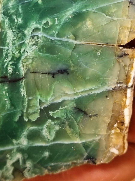 Polished Green Opal slab GRN86