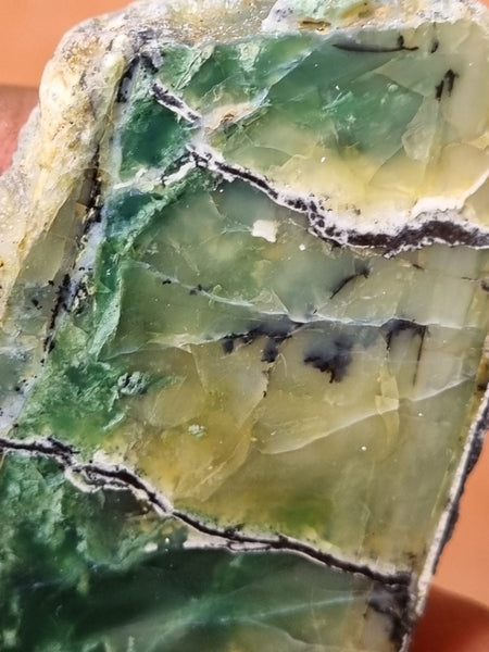 Polished Green Opal slab GRN86