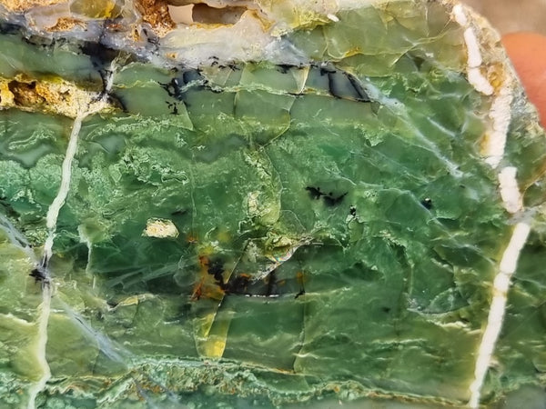 Polished Green Opal slab GRN87