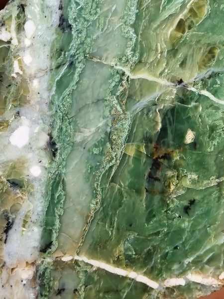 Polished Green Opal slab GRN87