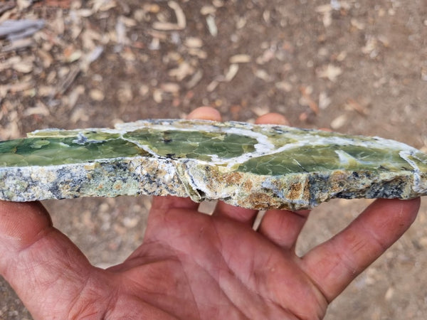 Polished Green Opal slab GRN88