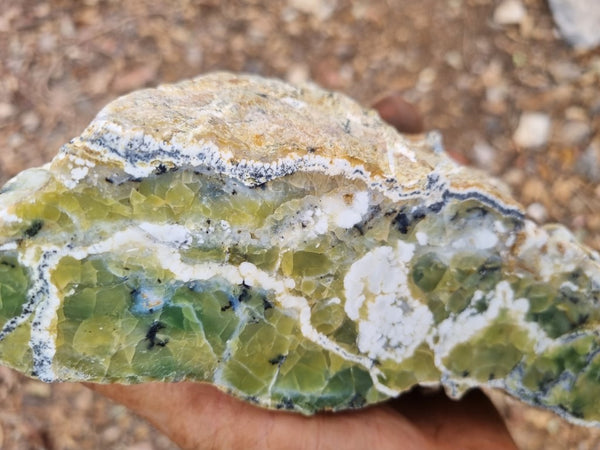 Polished Green Opal rock GRN89