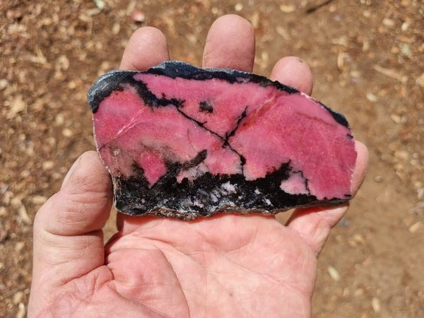 Polished Rhodonite slab RH263