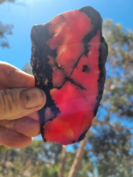 Polished Rhodonite slab RH263