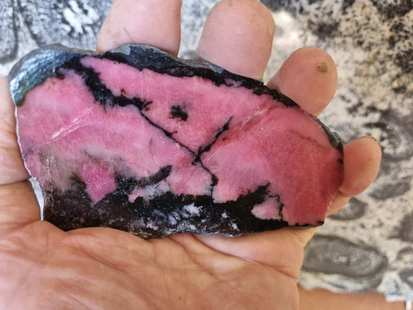 Polished Rhodonite slab RH263