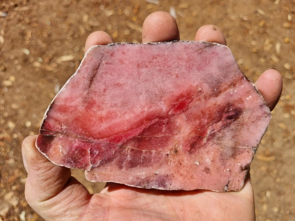 Polished Rhodonite slab RH262