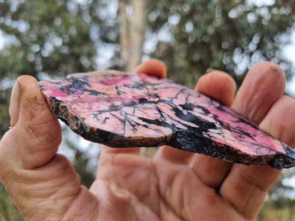 Polished Rhodonite slab RH264