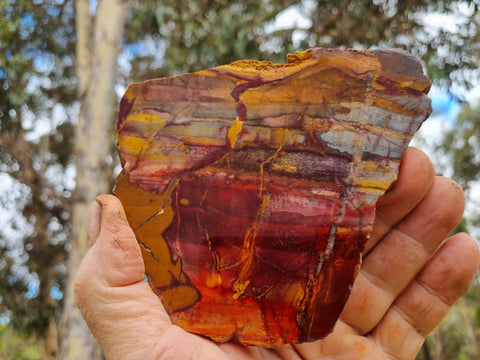 Sunset Jasper polished slab SU152