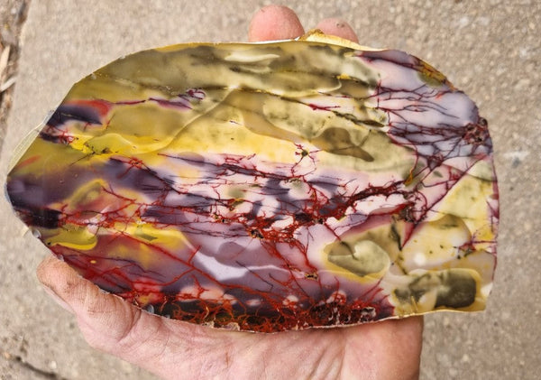 Polished Mookaite slab MK382