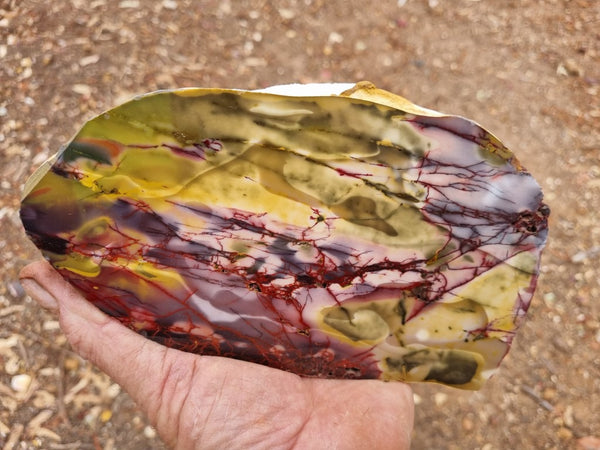 Polished Mookaite slab MK382