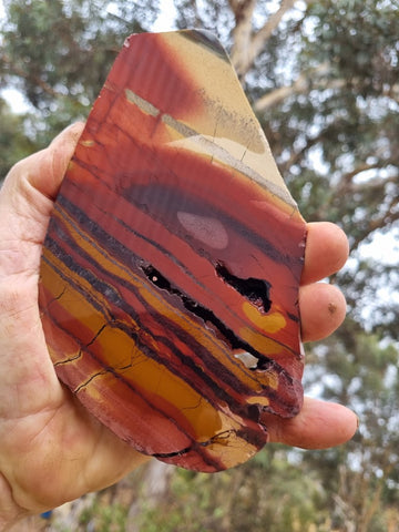 Sunset Jasper polished slab SU154