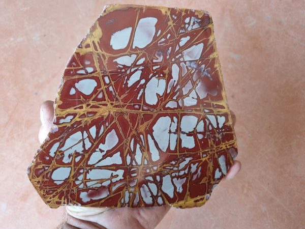 Polished Noreena Jasper slab. NJ437