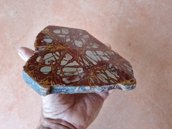 Polished Noreena Jasper slab. NJ437