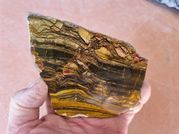 Polished Tiger Eye slab TE381