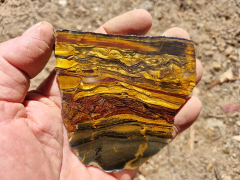 Polished Tiger Eye slab TE383