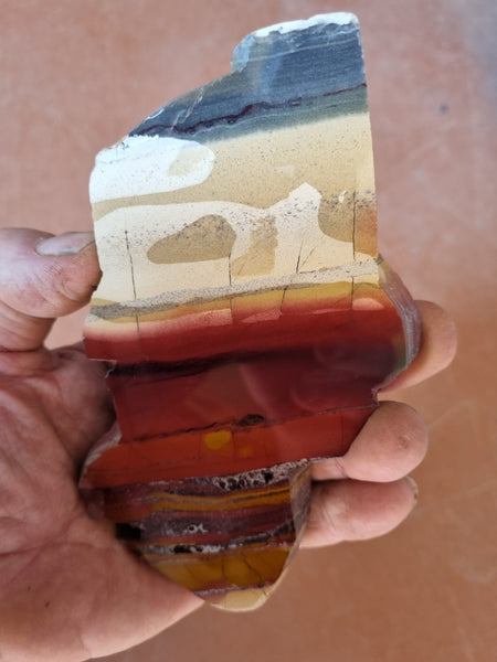 Sunset Jasper polished slab SU156