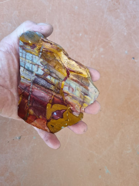 Sunset Jasper polished slab SU165