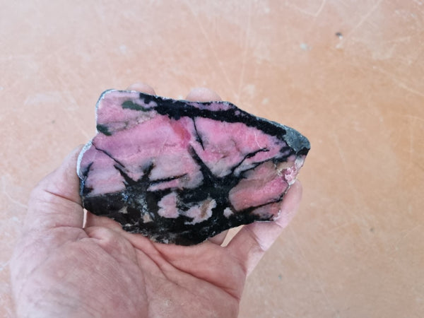 Polished Rhodonite slab RH266