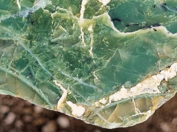 Polished Green Opal slab GRN90