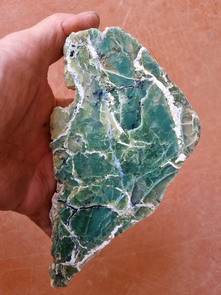 Polished Green Opal slab GRN90