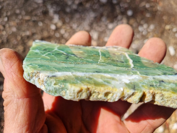 Polished Green Opal slab GRN92