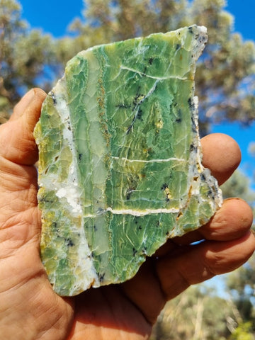 Polished Green Opal slab GRN92