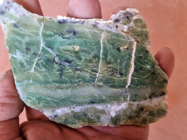 Polished Green Opal slab GRN92