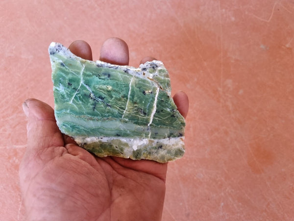 Polished Green Opal slab GRN92